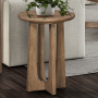 Bexley - Chairside Table - Brown - Dark Brown, 18"