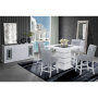 Monaco - Bar Table & Four Bar Stools - Light Gray /