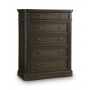 Wickenger Five Drawer Chest Dark Brown, 54" Tall