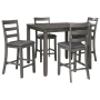 Bridson - Gray - Square Counter TBL Set (Set of 5)