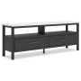 Cadmori - Black / White - Extra Large TV Stand