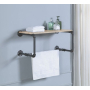 Brantley - Wall Shelf - Oak & Sandy Gray Finish