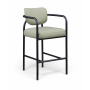 Serava - Vegan Leather Upholstered Bar Stool - Mint - Green