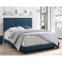 Ishiko - Eastern King Bed - Dark Teal Fabric - Blue