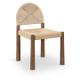 Bohemia - Woven Seagrass Cord And Solid Wood Dining Chair (Set of 2) - Beige
