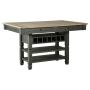 Tyler Creek - Black / Gray - Rectangular Dining Room Counter Table, 60"