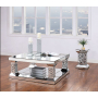 Kachina - Coffee Table - Mirrored & Faux Gems, 40"