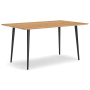 Gretlynn - Black / Natural - Rectangular Dining Room Table, 59"