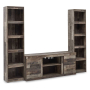 Derekson - Multi Gray - 3-Piece Entertainment Center
