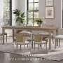 Sheridan Pointe - Alt 7 Piece Rectangular Table Set - Vintage Natural - Light Brown