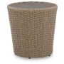 Danson - Beige - Round End Table, 22.25"