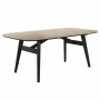 Lark - Dining Table - Travertine / - White, 79"