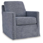 Nenana Next-Gen Nuvella - Denim - Swivel Glider Accent Chair