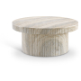 Legatto - Concrete Coffee Table - Travertine, 36"