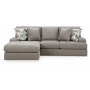 Lindon 2-Piece Sectional With LAF Corner Chaise Smoke, 103"