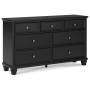 Lanolee - Black - Dresser, 62" Wide