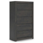 Fraluna - Charcoal - Five Drawer Chest, 54.02" Tall
