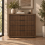 Leanna - Chest - Brown Oak - Dark Brown, 45" Tall
