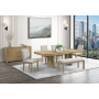 D1248 - 6 Piece Dining Room Set (D1248 Dining Table, 4 D1248 Dining Chairs And Bench) - Natural - Light Brown