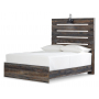 Drystan Panel Bed Brown / Beige