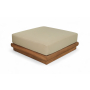 Mirella - Water Resistant Fabric Upholstered Outdoor Patio Modular Ottoman - Tan