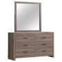 Dresser & Mirror, 58.5" Wide