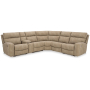 Next-Gen Durapella - Sand - 6-Piece Power Reclining Sectional With Storage Console, 119.5"