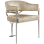 554beige-c - Cozyliving Furniture  - Madelyn - Fabric Dining Chair (Set of 2) - Beige