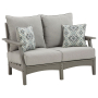 Visola - Gray - Loveseat w/Cushion