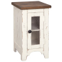 Wystfield - White / Brown - Chair Side End Table, 14"