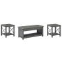 Freedan - Grayish Brown - 3 Pc. - Coffee Table, 2 End Tables