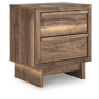 Chirason - Brown - Two Drawer Night Stand