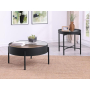 Ozella - 2 Piece Round Coffee And End Table Set - Sandy