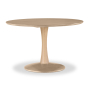Tulip - 48" Dining Table - Natural Oak, 48"