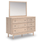 Arloster - Tan - Dresser And Mirror, 50.63" Wide
