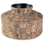 Meltland - Natural / Black - Vase - Square, 12.5"