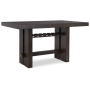 Burkhaus - Dark Brown - Rectangular Dining Room Counter Table, 66"