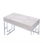 Saffron - Vanity Desk With USB - Natural & Chrome - Beige