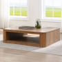 Zoey - Coffee Table - Oak - Light Brown, 48"