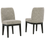 Burkhaus - Beige / Dark Brown - Dining UPH Side Chair (Set of 2)