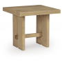 Crendlin Rectangular End Table Light Brown, 26"