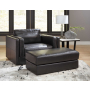 Amiata - Onyx - 2 Pc. - Chair And A Half, Ottoman