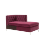 Jaszira - Chaise - Burgundy Velvet, 34"