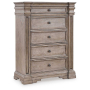 Blairhurst - Light Grayish Brown - Five Drawer Chest, 56.13" Tall