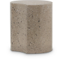 Dimple - 18" End Table - Taupe Terazzo, 16"