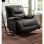 Neely - Glider Recliner - Charcoal Fabric - Dark Gray