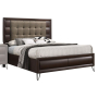 Tablita - Eastern King Bed - Fabric & Dark Merlot