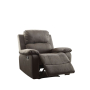 Bina - Recliner - Charcoal Polished Microfiber