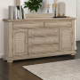 Summer House - 2 Door 5 Drawer Dresser - Brown - Light Brown, 66" Wide