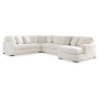 Chessington - Ivory - 4-Piece Sectional With Raf Corner Chaise, 106"
